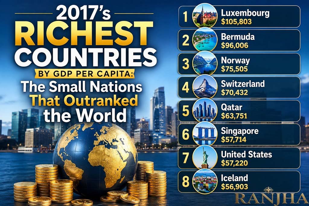 2017’s Richest Countries by GDP Per Capita: The Small Nations That Outranked the World GDP per capita