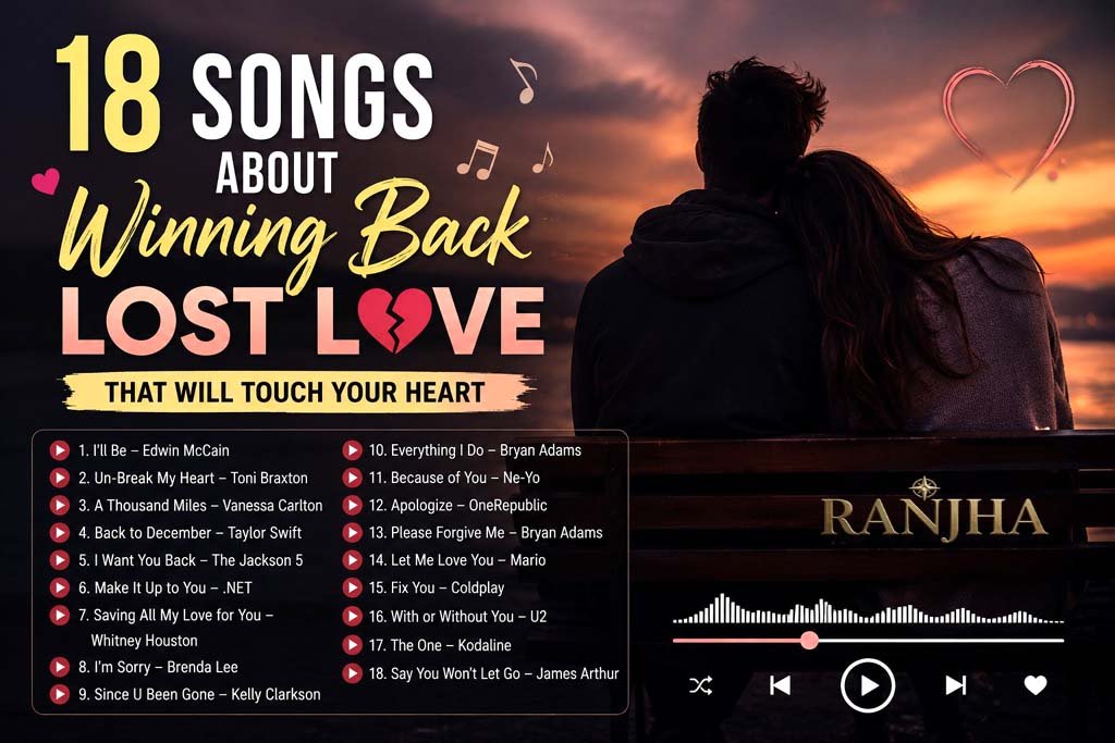 18 Songs About Winning Back Lost Love That Will Touch Your Heart Songs