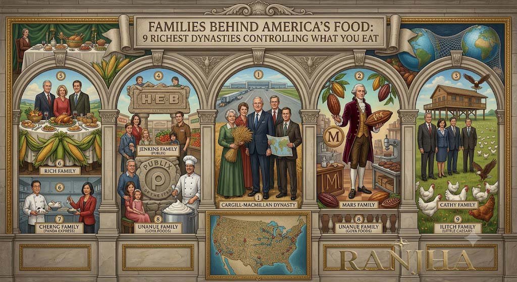 Families Behind America’s Food: 9 Richest Dynasties Controlling What You Eat Families