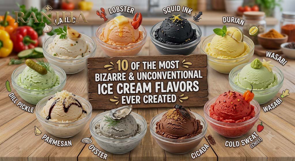 10 of the Most Bizarre and Unconventional Ice Cream Flavors Ever Created Most